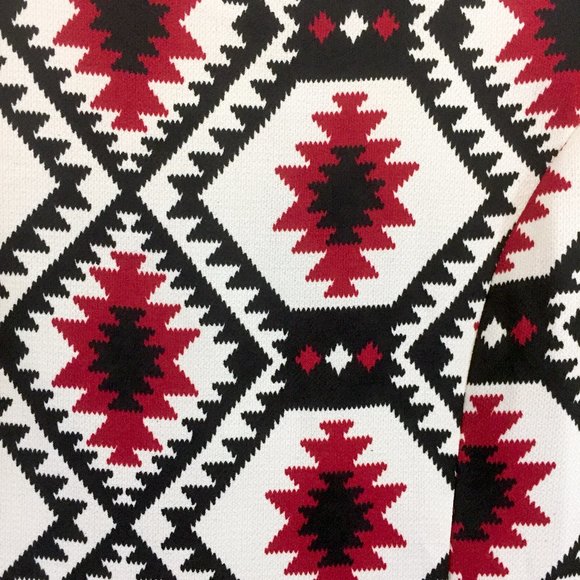 Tobi Geometric Red and Black Mini Dress - Picture 4 of 6